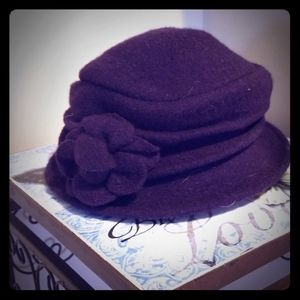 Deep purple hat
